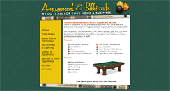 Desktop Screenshot of amusementandbilliards.com